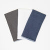Linen Hanky Set - Blue & Grey
