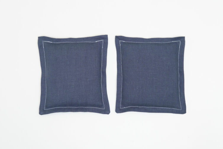Linen Hand Warmers – Blue