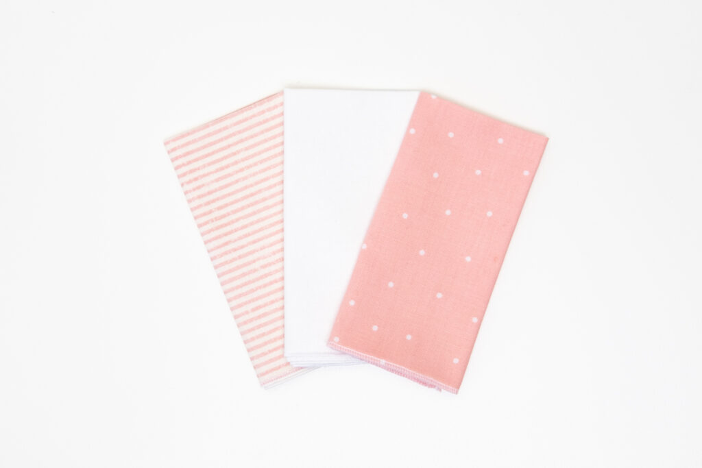 Cotton Hanky Set - Pinks