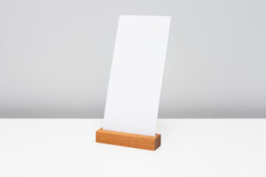 Slotted Card Stand – Rimu