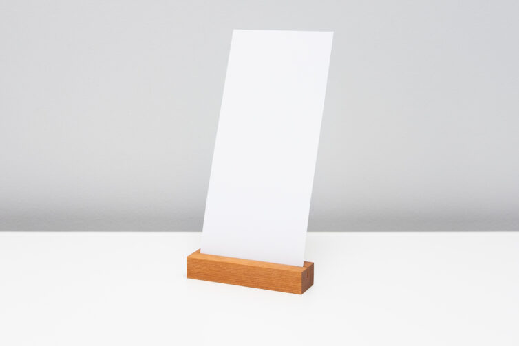 Slotted Card Stand – Rimu