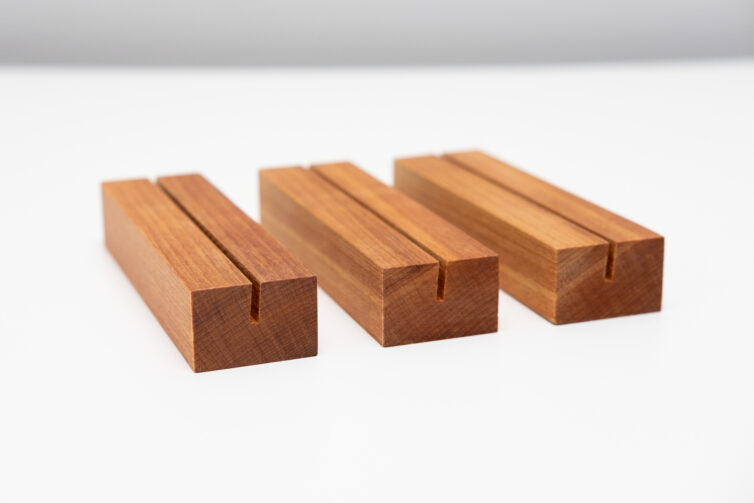 Slotted Card Stand – Rimu