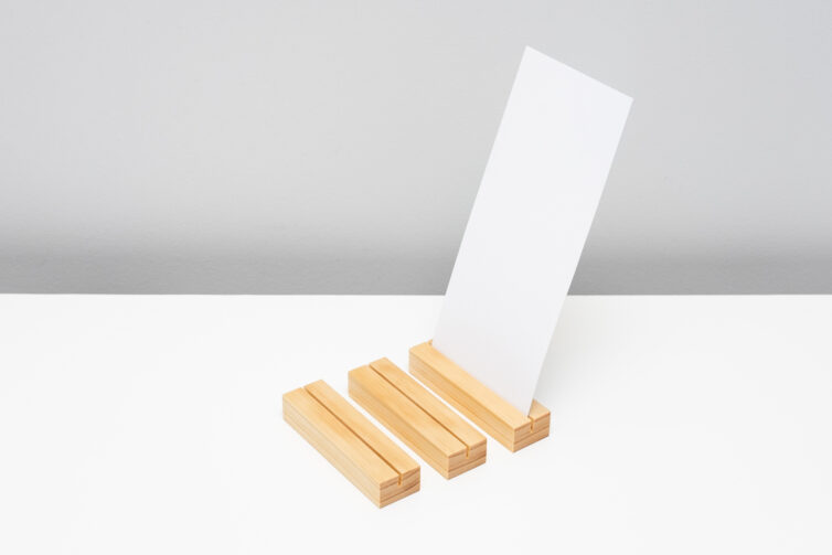 Slotted Card Stand – Pine