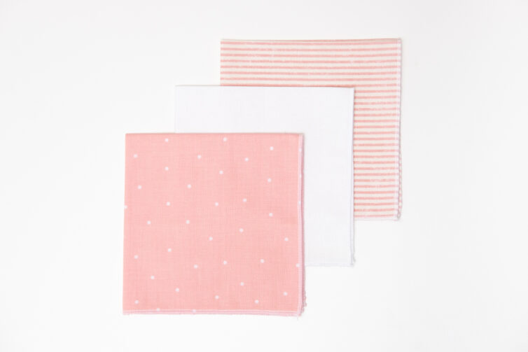 Cotton Hanky Set - Pinks