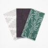 Cotton Hanky Set - Green & Grey