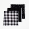 Cotton Hanky Set – Monochrome