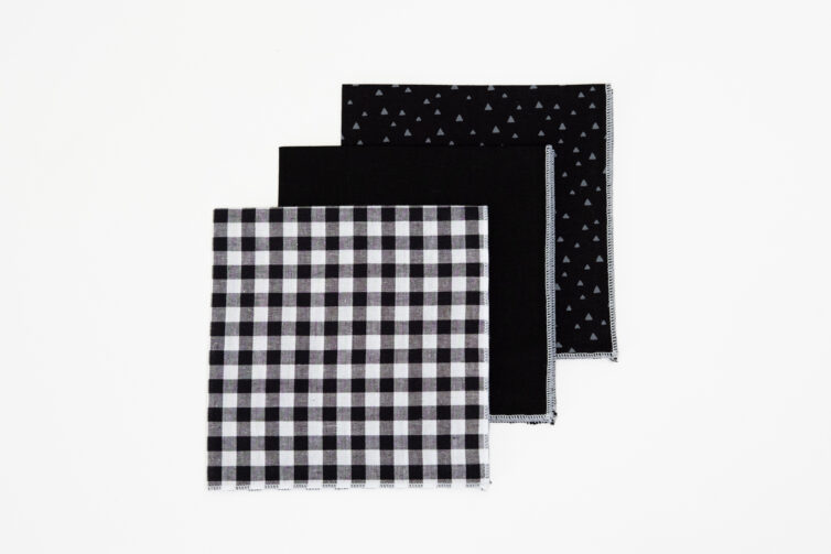 Cotton Hanky Set – Monochrome