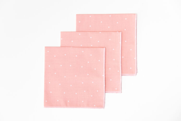 Cotton Hankies - Pink Spots