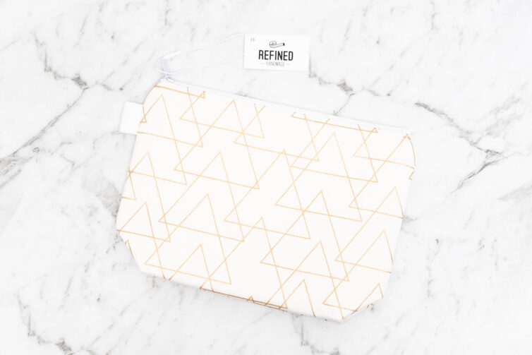 Metallic Gold Makeup Bag
