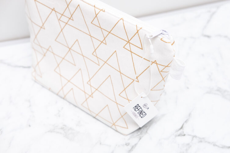 Metallic Gold Makeup Bag