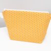 Mustard Honeycomb Makeup Bag