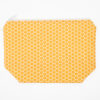 Mustard Honeycomb Makeup Bag