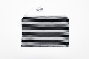 Large Pouch – Black Stripes