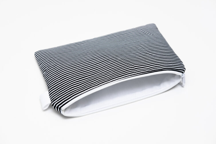 Large Pouch – Black Stripes