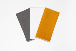 Linen Hanky Set - Mustard & Grey
