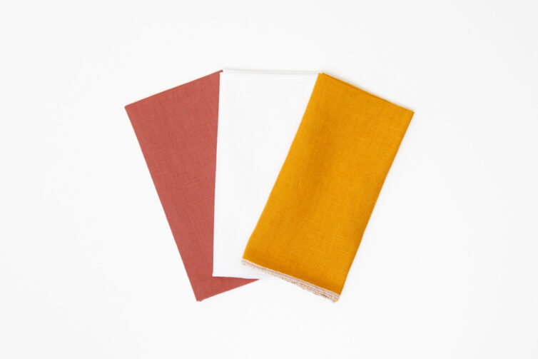 Linen Hanky Set – Sunset
