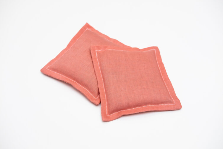 Linen Hand Warmers – Papaya
