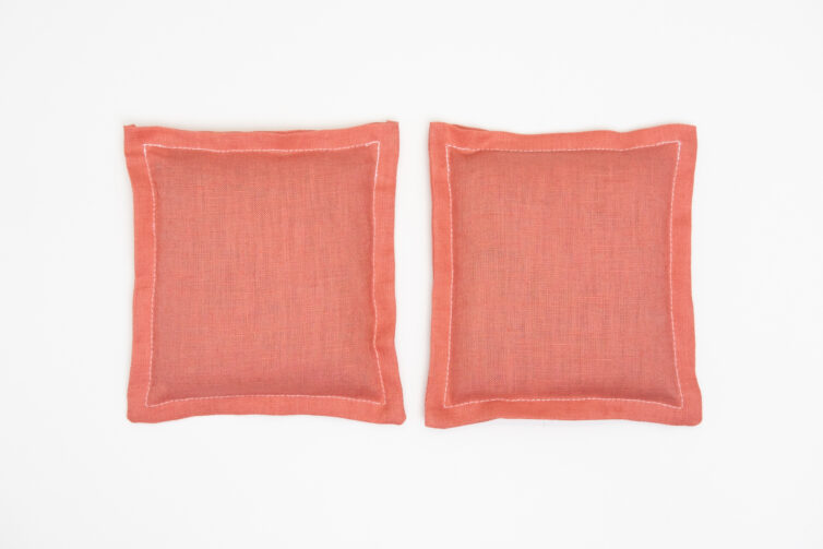 Linen Hand Warmers – Papaya