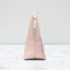 Pink Striped Makeup Bag